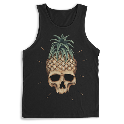 Dark Pineapple Skull Tank